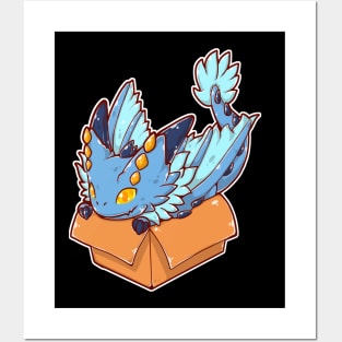 Blue Dragon In A Box Posters and Art